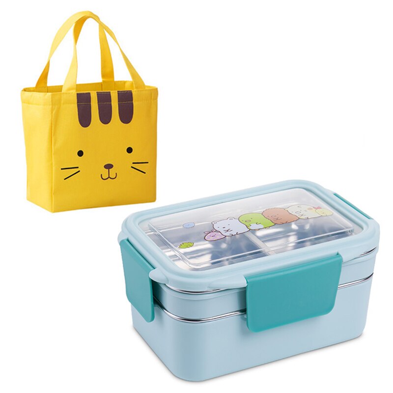 Stainless Steel Lunch Box Double