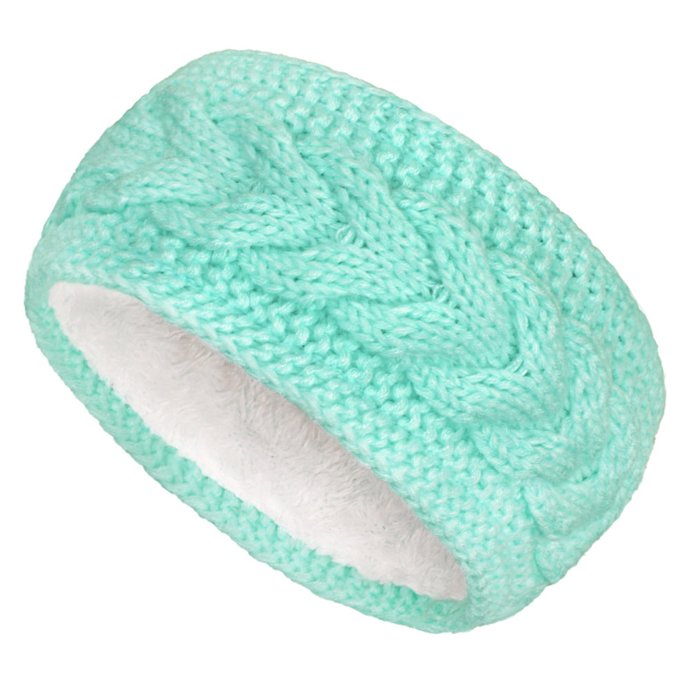 Fleece-lined Twist Knitted Sports Headband