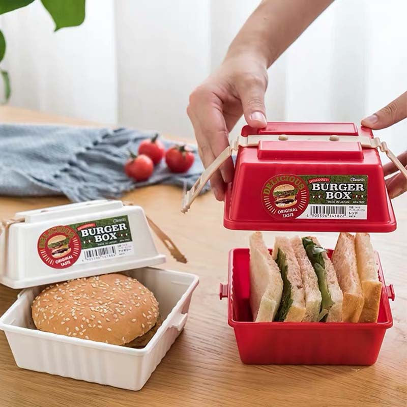 Hamburger Box Lunch Food Storage