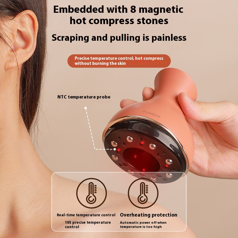 Electric Gua Sha Scraping Massager Cupping Dredging Meridian Brush