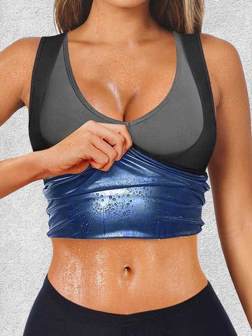 Sauna Vest For Women Sweat Waist Trainer Suit Workout Tank Top Working Out