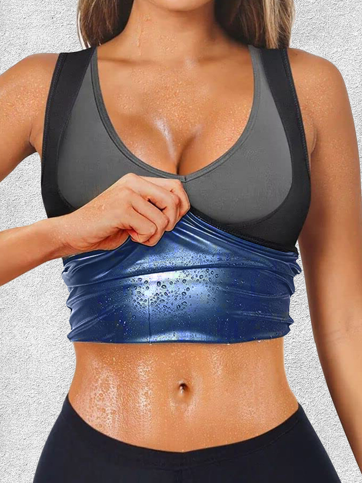 Sauna Vest For Women Sweat Waist Trainer Suit Workout Tank Top Working Out