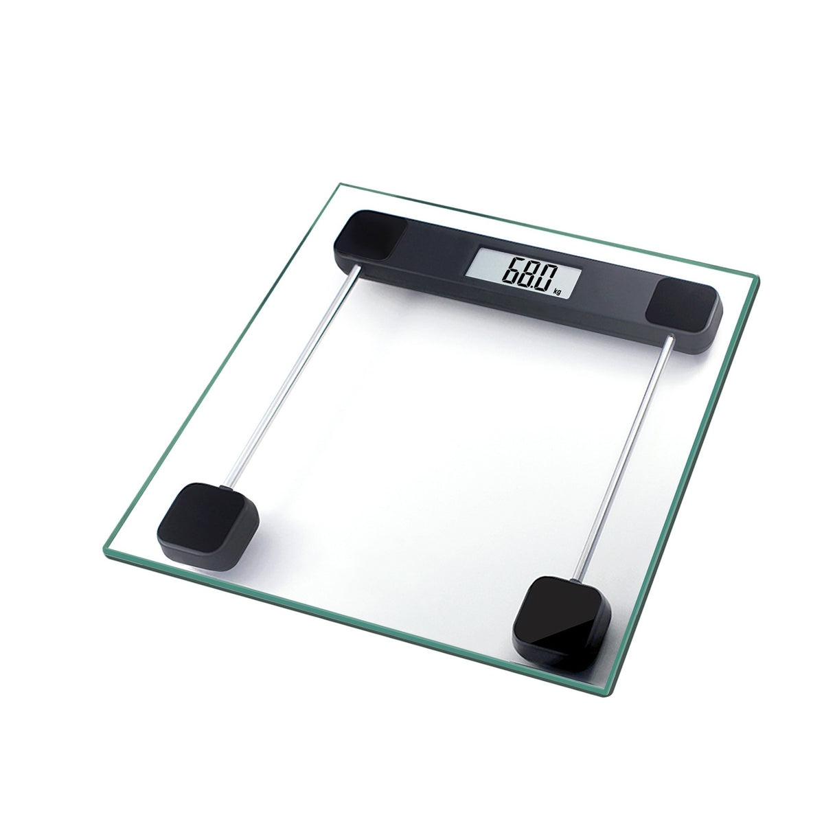 Household Electronic Body Scale With Transparent Tempered Glass Weight