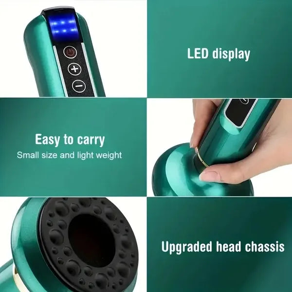 Body Gua Sha Scraping Massager. 12 Level Electric Vacuum Cupping Massager