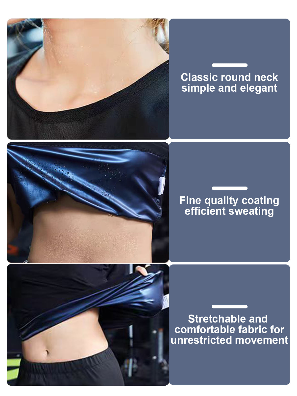 Sauna Shirt And Shorts For Women Sweat Suit, Short Sleeve Women, Athletic Tee