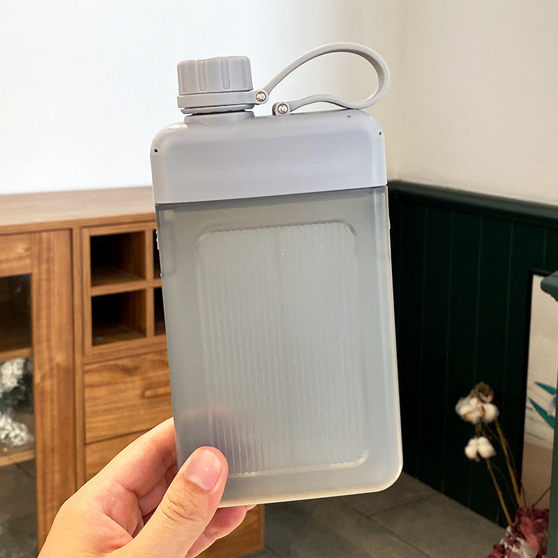 Portable Pocket Water Bottle Creative Flat Sports Simple