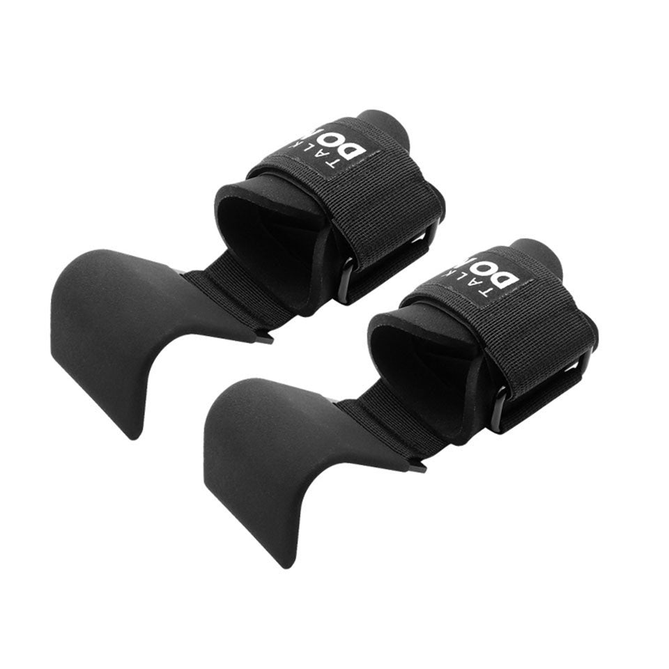 Weight Lifting Hook Grips Padded With Wrist Wraps Hand-bar Powerlifting Gloves