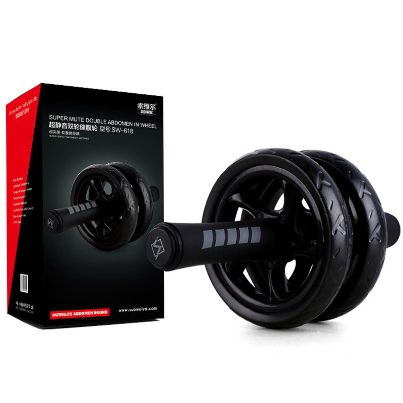 Silent Two-wheeled Abdominal Wheel Sports Abdomen Roller