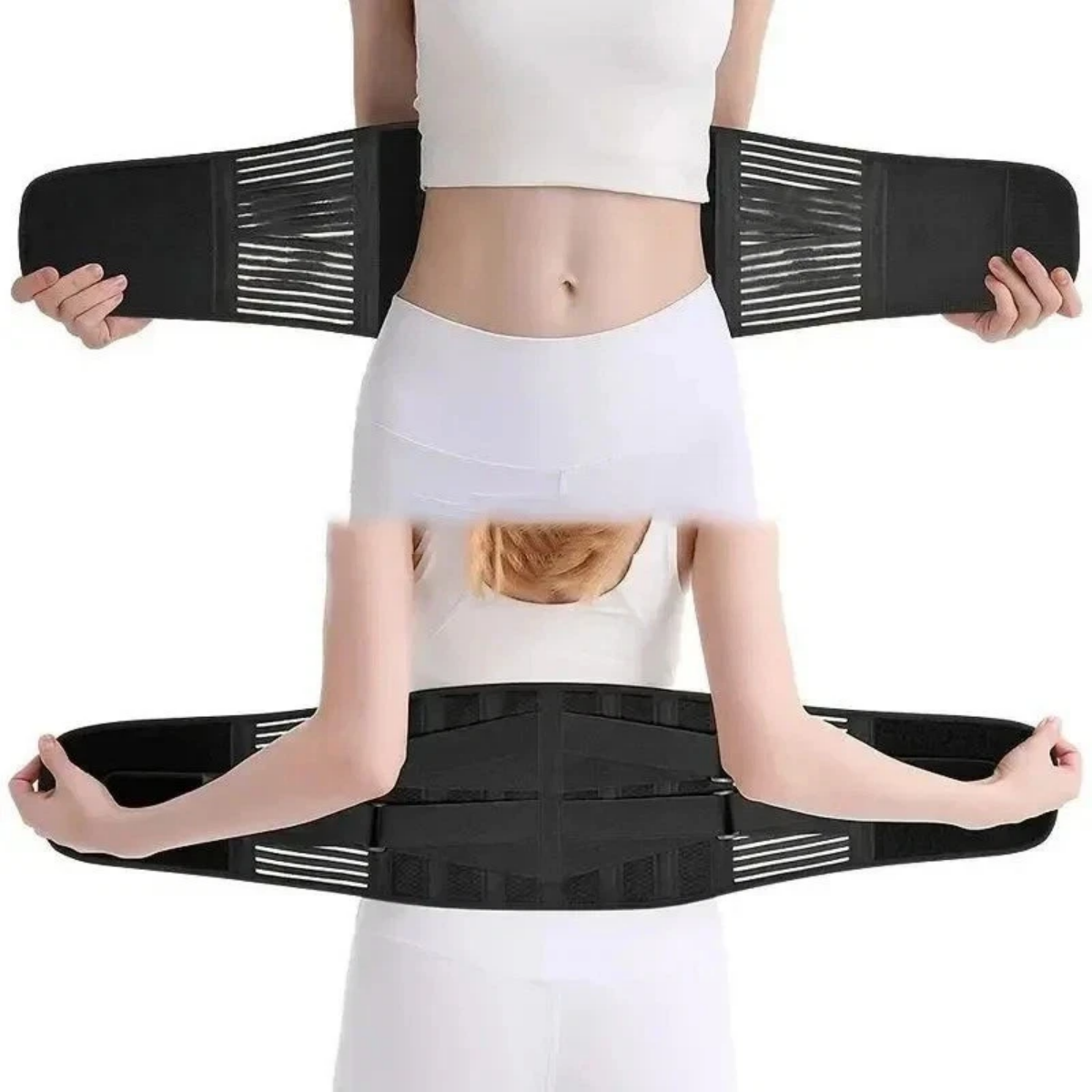 Adjustable Lower Back Brace Lumbar Support Waist Belt For Men Women Pain Relief