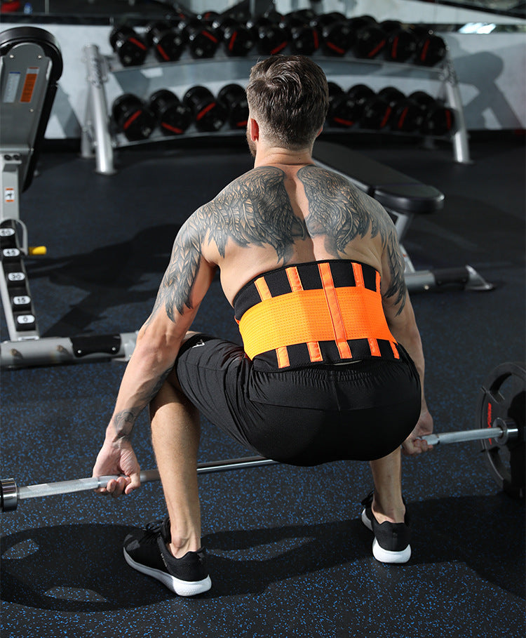 Sports Breathable Waist Belt Squat Strength Support Training Fitness Weight