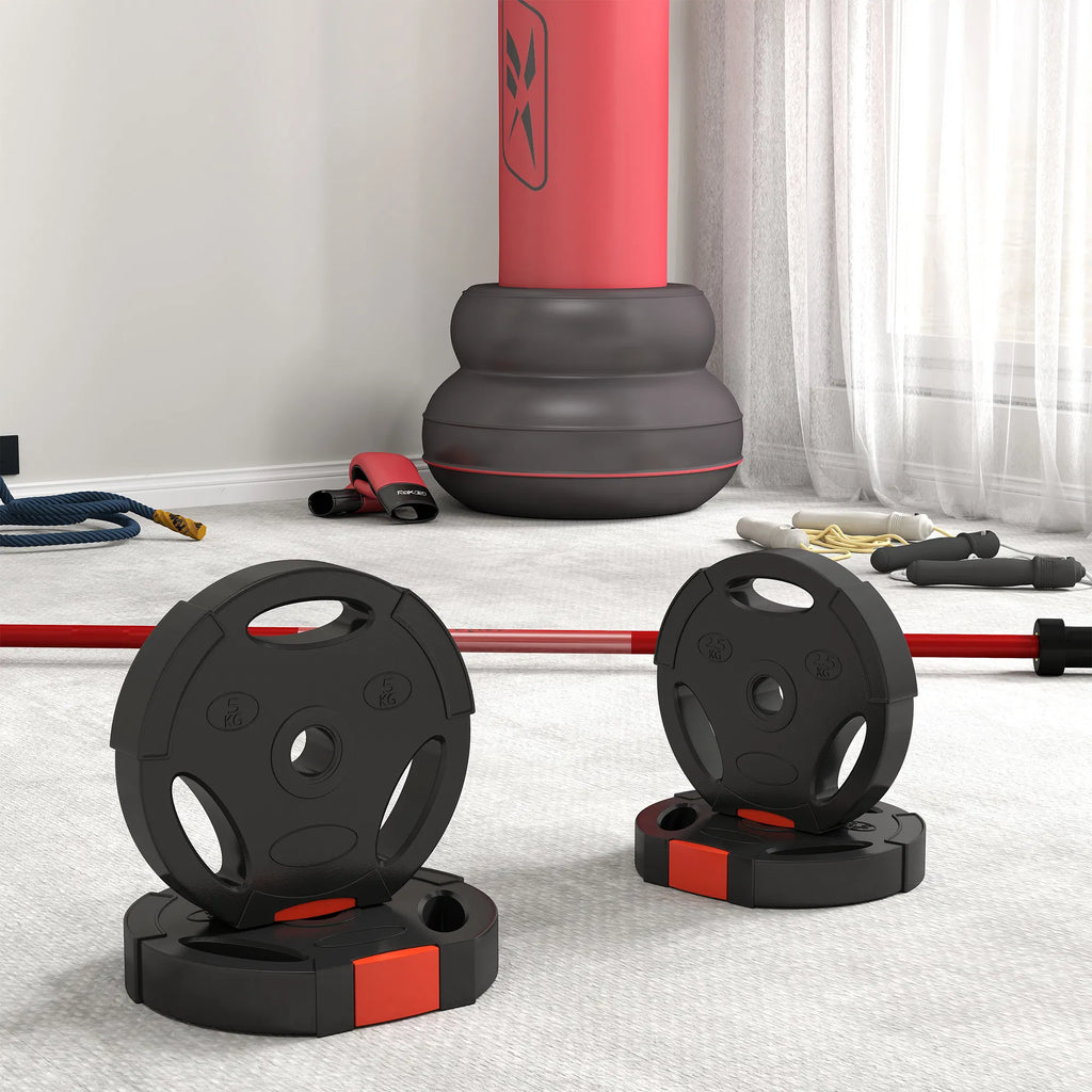 1-Inch Weight Plates, Barbell Weights Set For Weightlifting And Strength