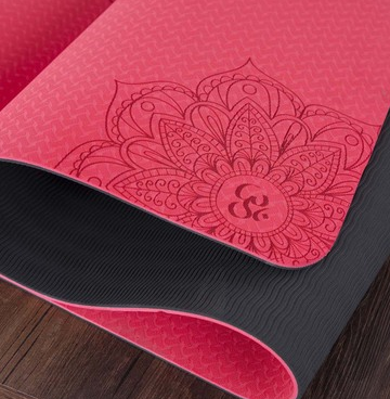 Two-color TPE Non-slip Yoga Mat Fitness