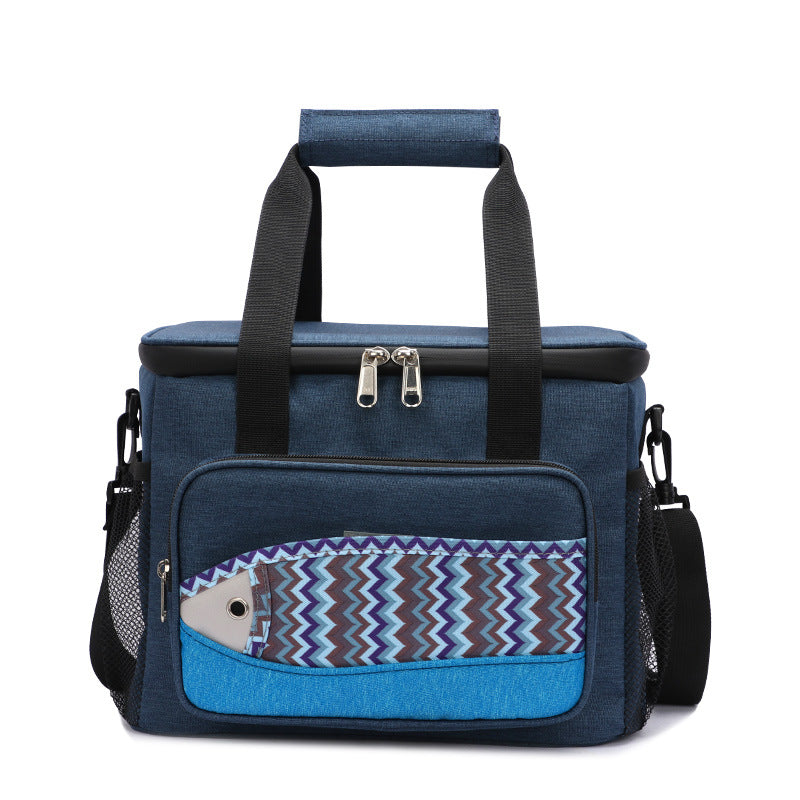 Fish Pattern Cooler Bags Lunch Box Bag EVA Insulation Waterproof Portable