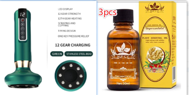 Electric Vacuum Cupping Massager For Body Anti-cellulite Suction Cup Gua Sha