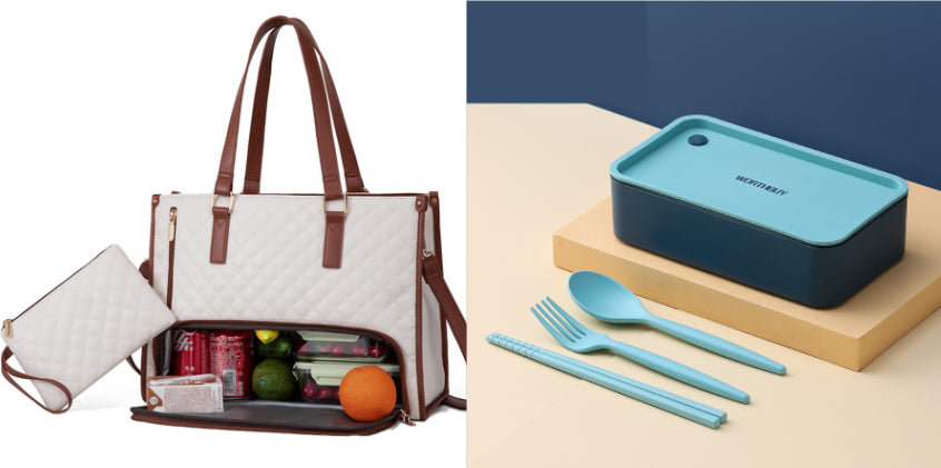 Convenient Commute Lunch Bag Women's Insulated Box Leak-proof Large Purse