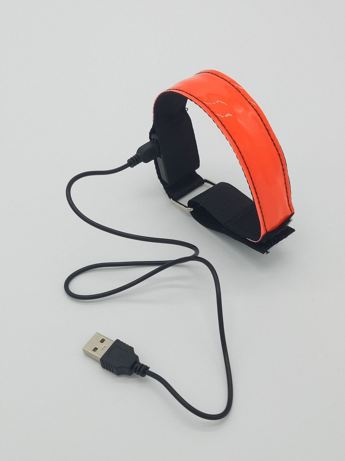 USB Charging LED Luminous Night Running Armband Bracelet Reflective Safety Belt