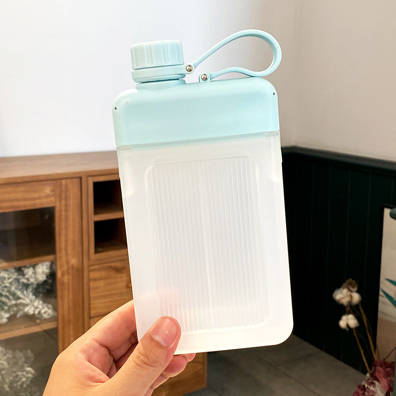 Portable Pocket Water Bottle Creative Flat Sports Simple