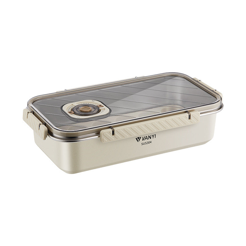 Stainless Steel Crisper Sealed Date Food Grade Lunch Box Refrigerator Frozen