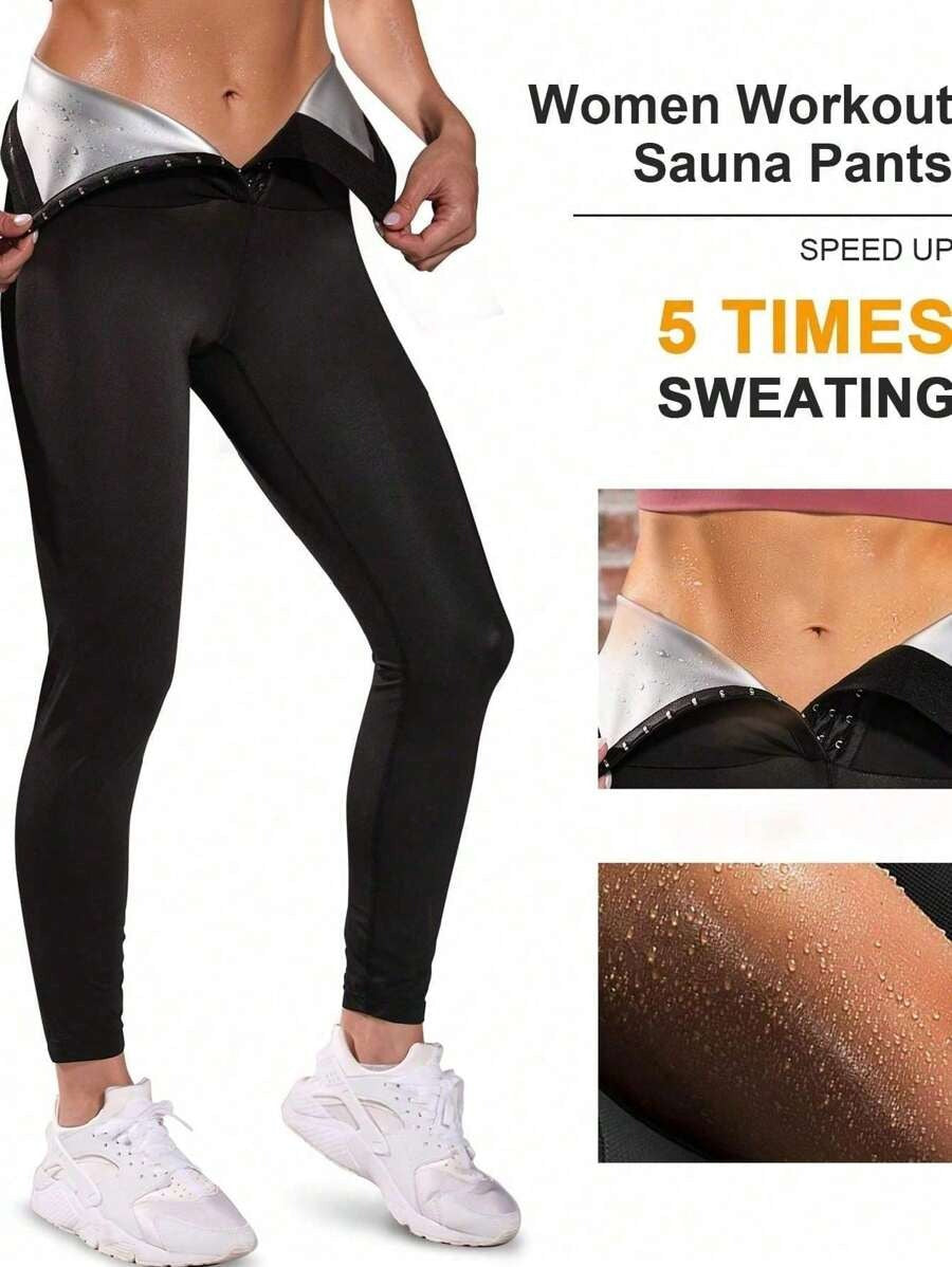 Sauna Sweat Pants For Women High Waist Compression Slimming Leggings Workout