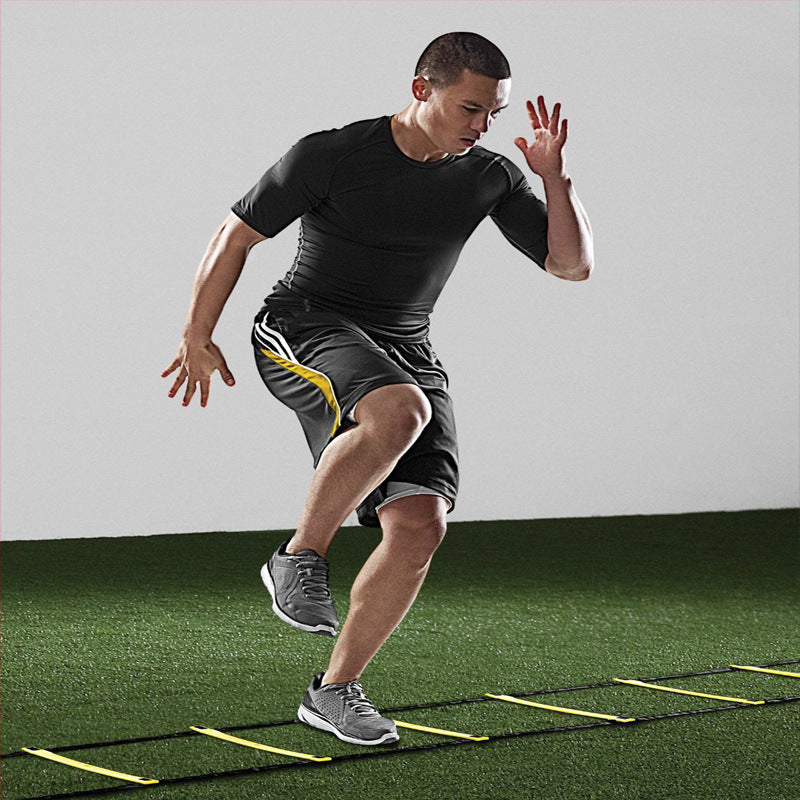 Adjustable-speed Football Training Agility Ladder With Rope Steps