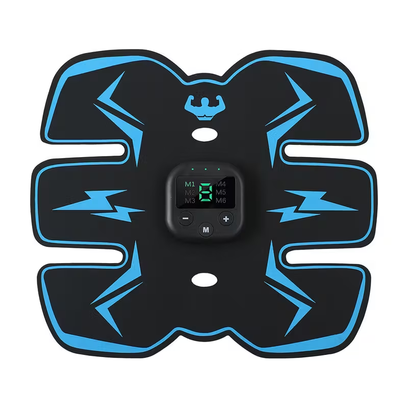 Rechargeable EMS Abdominal Muscle Toning Belt With ABS Stimulator For Fitness
