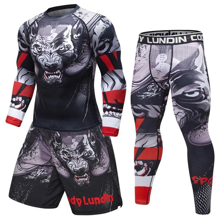 Male Sport Suit Men Running Clothes Wear Yoga Set