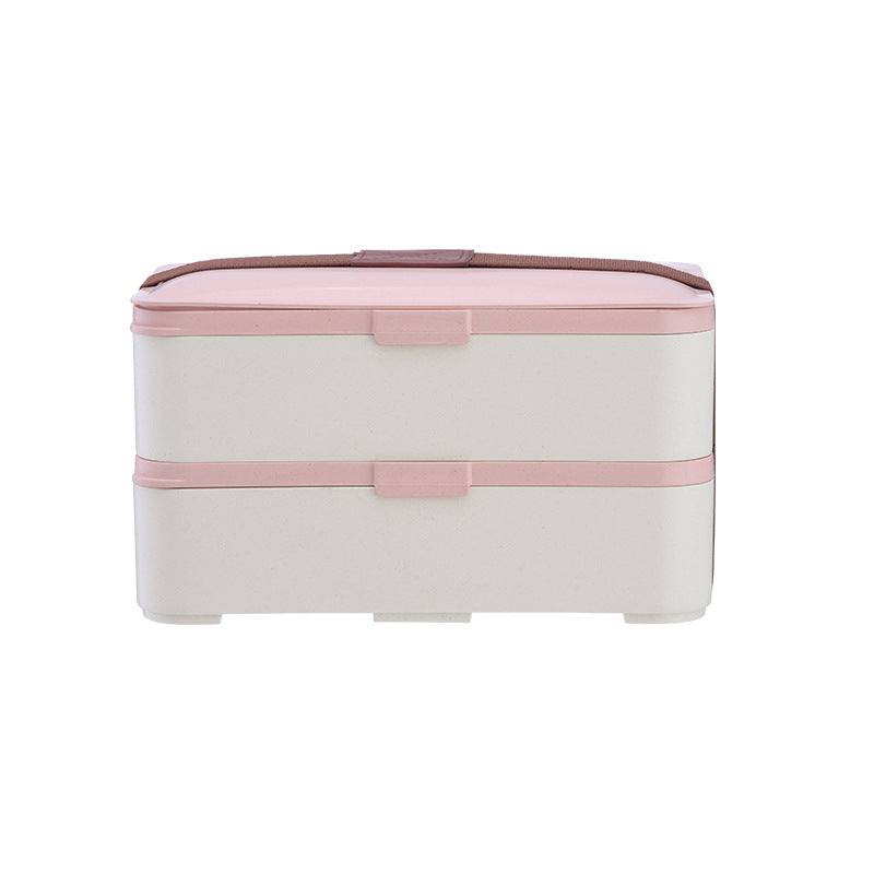 Eco-friendly Bamboo 3-layer Lunch Box Microwave Safe Bento