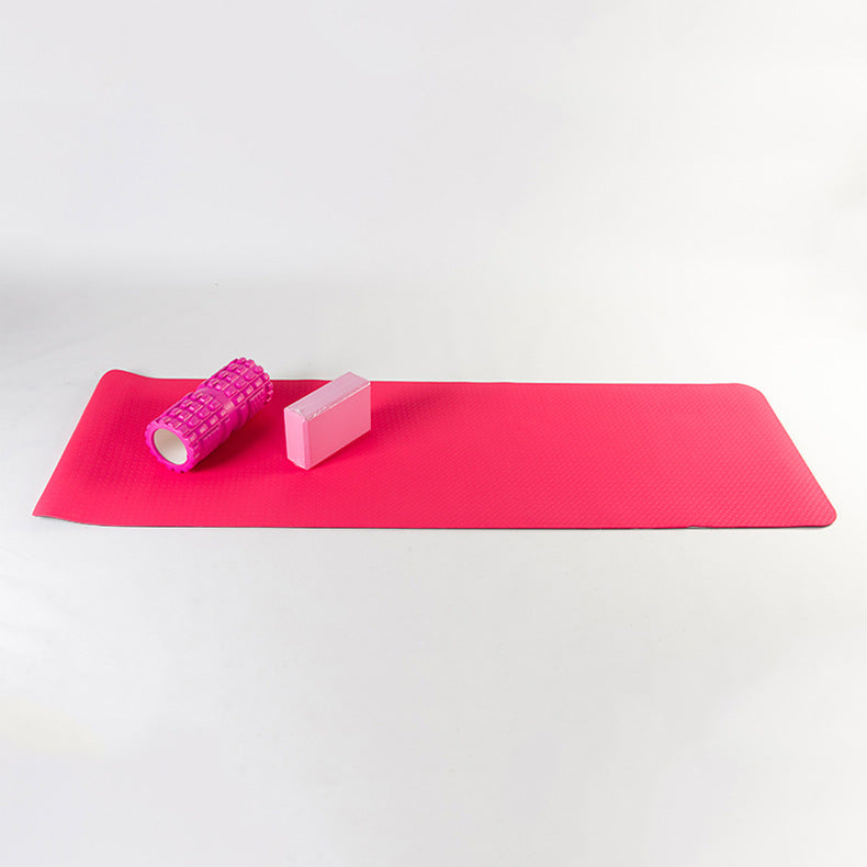 Thickened 8mm Two-color Long Yoga Mat