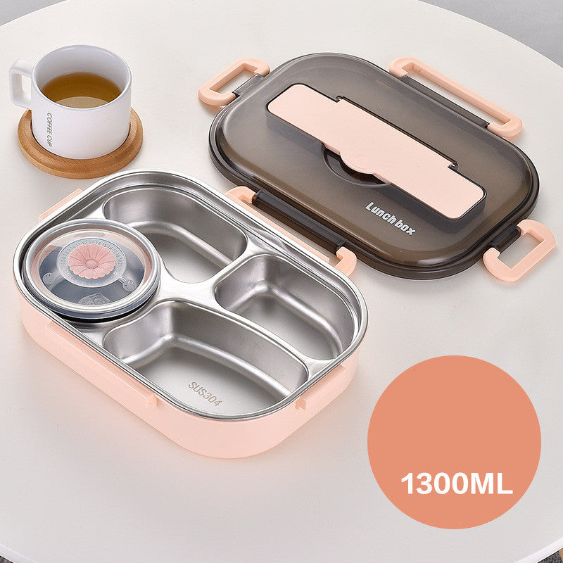 Lunch Box 304 Stainless Steel Double-layer For Students