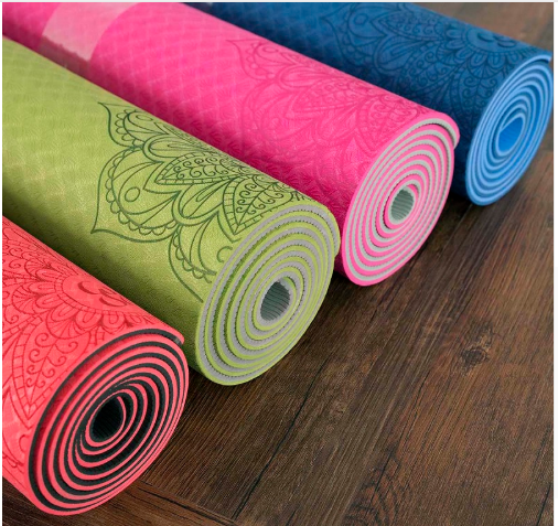 Two-color TPE Non-slip Yoga Mat Fitness