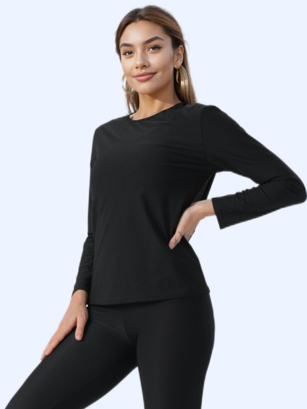 Sauna Sweat Suit Shapewear Top Trainer Workout Body Shaper Sweatsuit Long