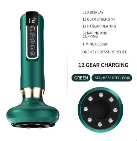 Electric Vacuum Cupping Massager For Body Anti-cellulite Suction Cup Gua Sha