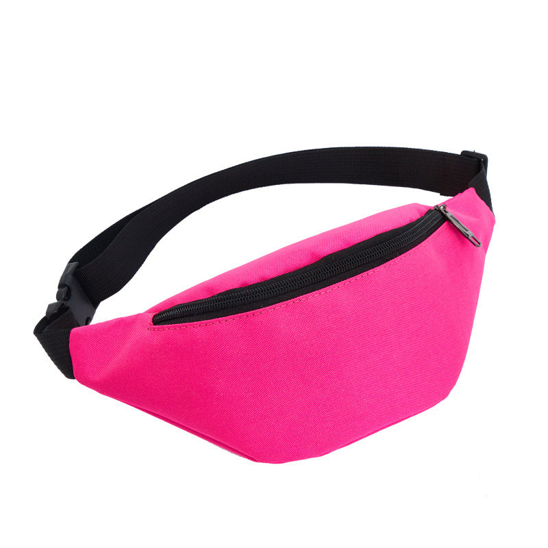 Men And Women Solid Color Running Belt Bag