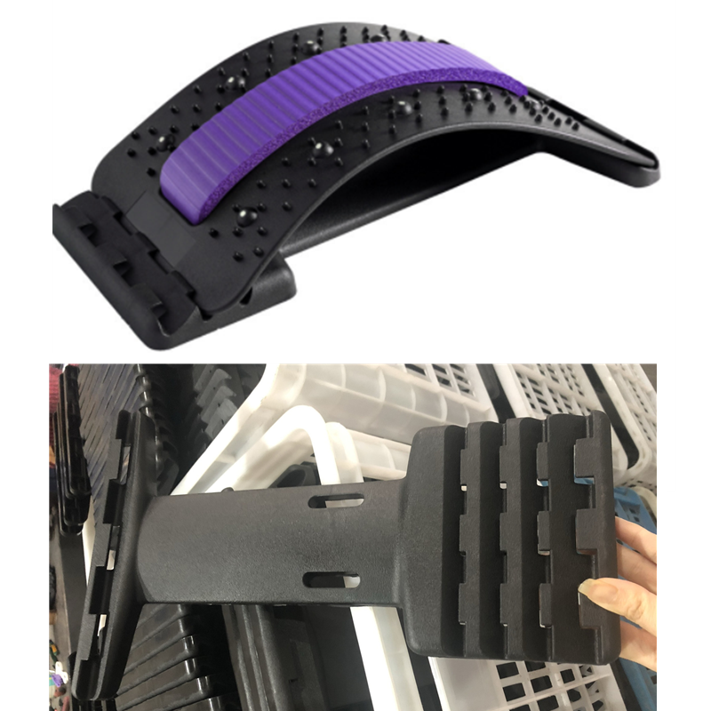 Back Stretcher Adjustable Cracker Massage Waist Neck Fitness Lumbar Cervical