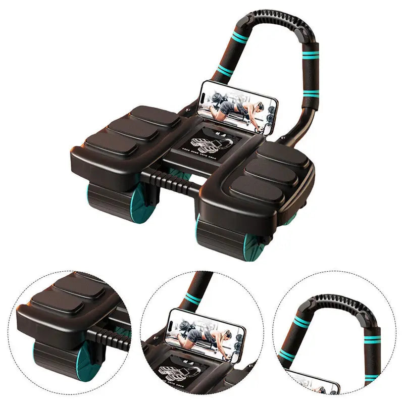 Automatic Rebound Abdominal Wheel Roller - 4 Design Abs With Elbow