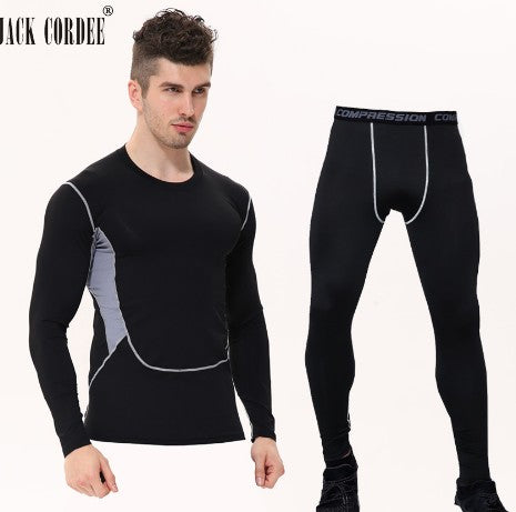 Camouflage Compression Baselayer Set Sports Long Sleeve T-shirt Tights Exercise