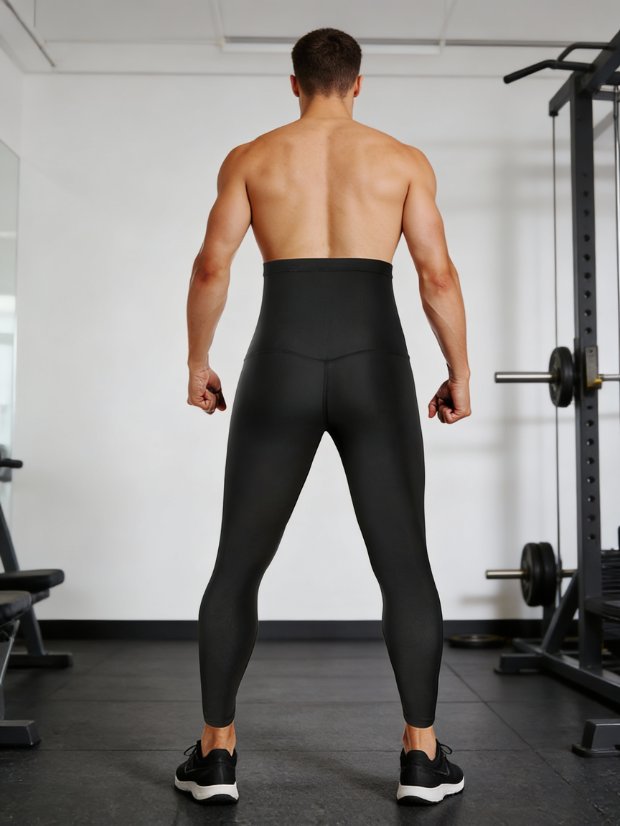 Sauna Pants For Men High Waist Sweat Leggings Compression Workout Legging Suit