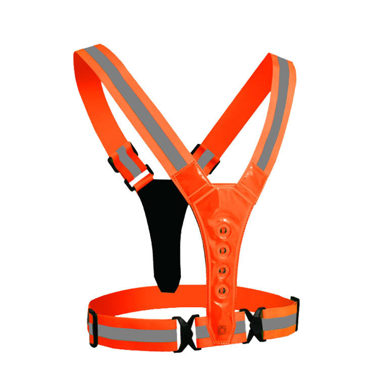 LED Reflective Running Vest Safety Warning Suit
