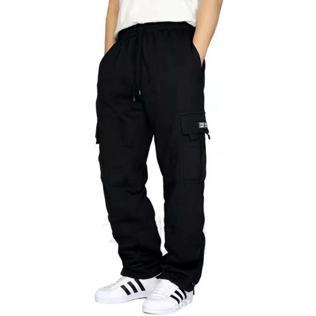 Men Pants Sweatpants Stretch Elastic Waist Jogger Sports Drawstring Trousers