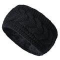 Fleece-lined Twist Knitted Sports Headband