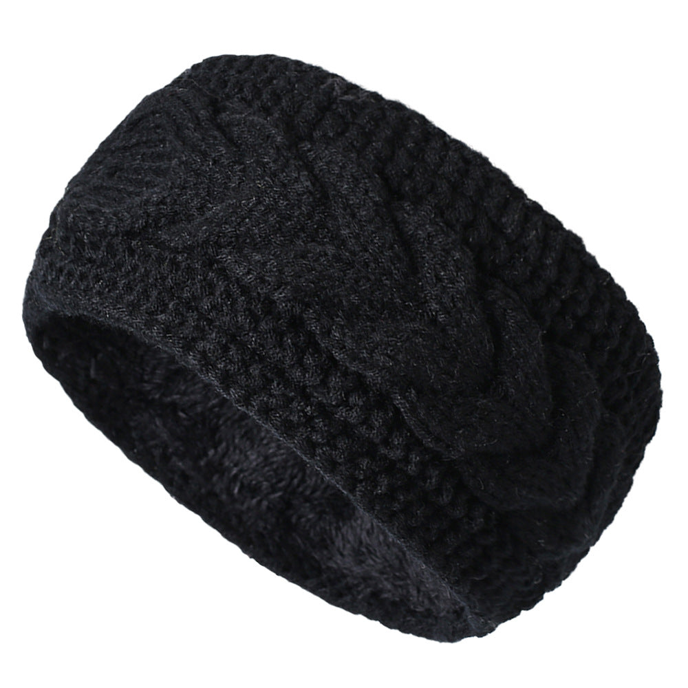 Fleece-lined Twist Knitted Sports Headband