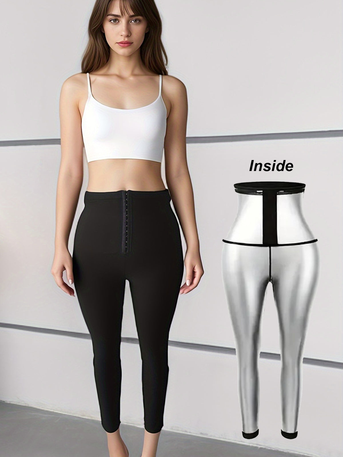 Sauna Sweat Pants For Women High Waist Compression Slimming Leggings Workout