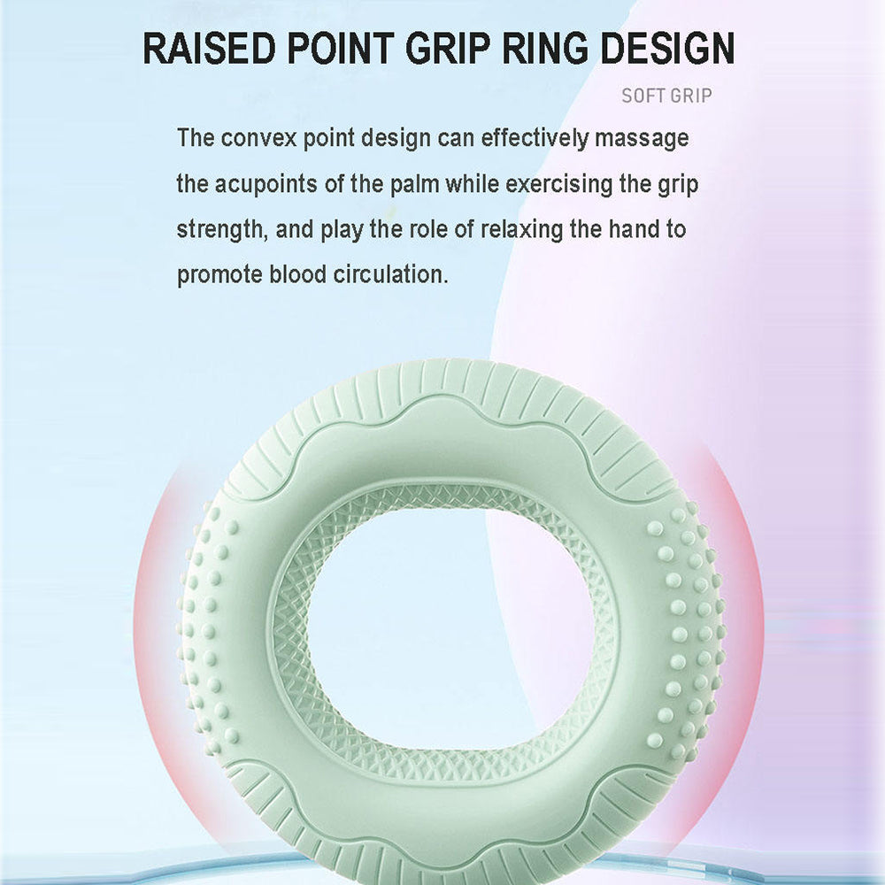 Silicone Adjustable Hand Grip Arm Strength Exercise Gripping Ring Fitness Gym