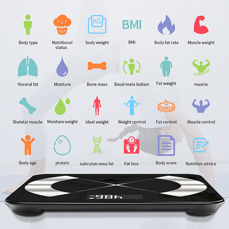 Bluetooth English Version Home Electronic Body Scale