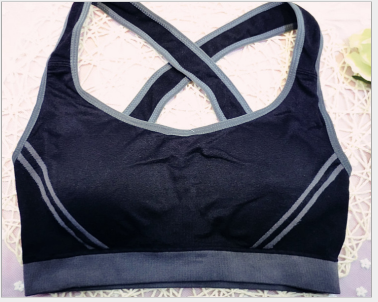 Women Athletic Vest Padded Tank Top Gym Fitness Sports Bra Stretch Cotton