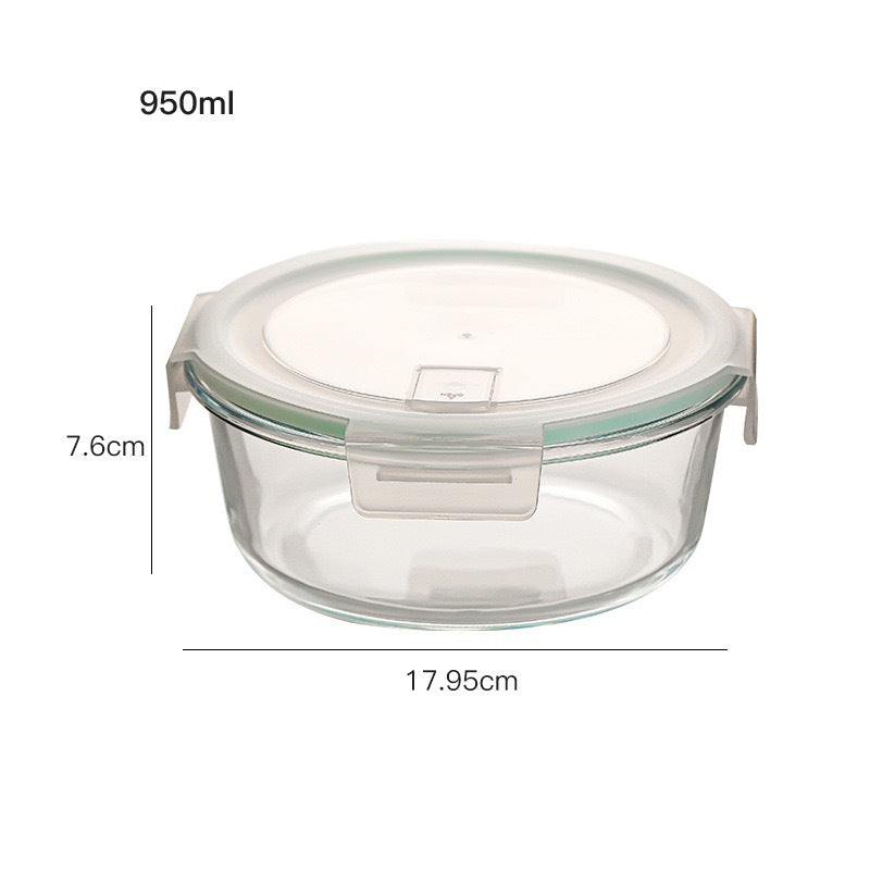 Glass Lunch Box Microwave Separation Type
