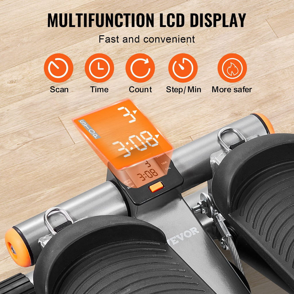 Stair Stepper, Mini Stepper For Exercise At Home, Hydraulic Fitness With
