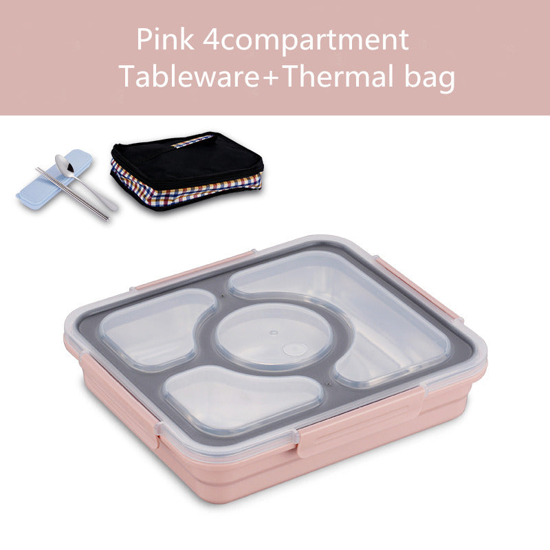 304 Stainless Steel Insulated Lunch Box Student With Lid