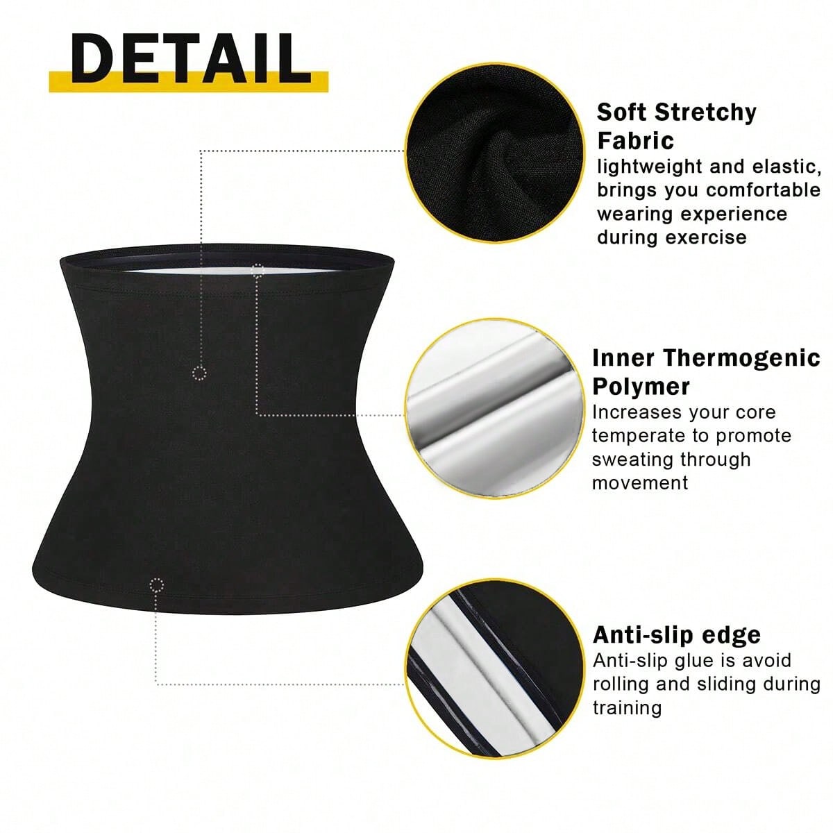 Men's Waist Trimmer Sweat Belt