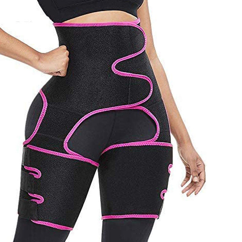 Sweat High Waist Thigh Trimmer Butt Lifter Shapewear Belt 3 In 1 Adjustable